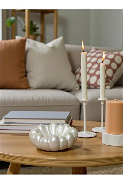 Porselian Pearl Decorative Knuckle Bowl Concrete Keychain and Jewelry Dish 13cm Nordic Object