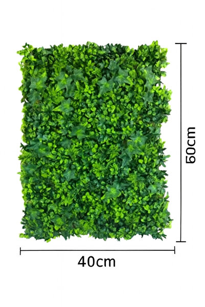 ROVERIM Panou viu artificial cu frunze verzi, decor perete 40x60 cm