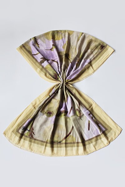 Modakaşmir Şal din bambus cu model de dihori