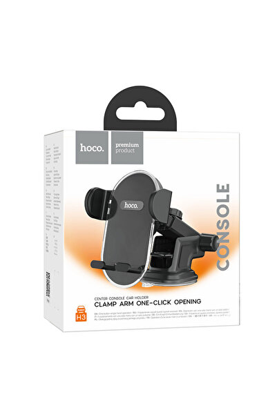 Hoco Suport Auto (H3), cu cleme laterale, montaj Bord, MultiAngle, brat ajust...