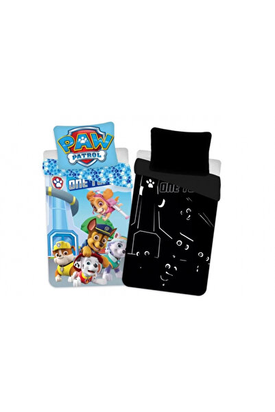 PAW PATROL Glow-in-the-dark Chase Children's Bedding Set, 2 pieces (100x135 cm, 40x60 cm)