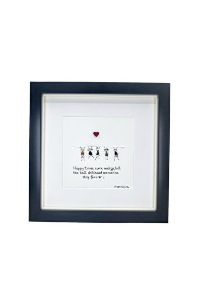 ArtMyWay CHILDHOOD Painting - Pebble Art Collection (with authentic river stones and natural elements)