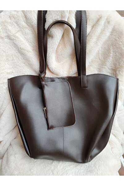 Tuel Large Size Women's Bag with Hanging Small Wallet and Mirror as a Gift