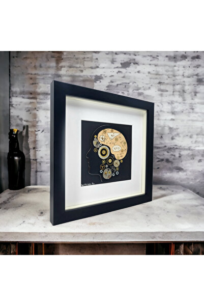 ArtMyWay Tablou SUPERPOWER - Colectia SteamWall (cu piese de ceas autentice si elemente metalice)