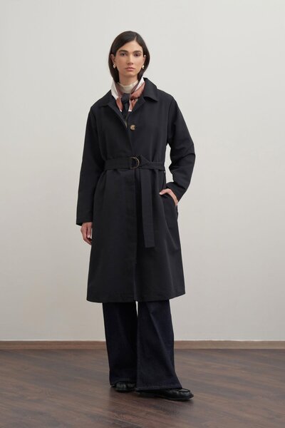 ALLDAY Μακρύ καμπαρντίνα με ζώνη