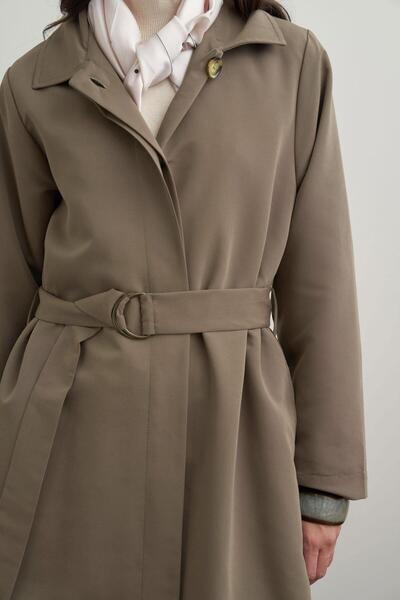 ALLDAY Μακρύ καμπαρντίνα με ζώνη