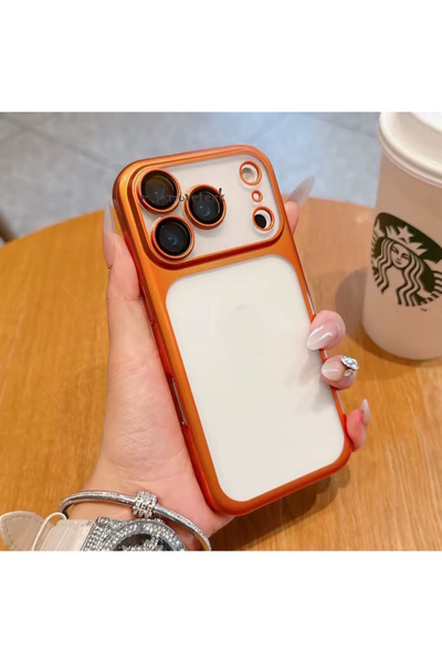 m.tk moveteck iPhone 17 Pro Max Case Full Camera Protection Metallic Shiny Color Edge Soft Silicone Lens Cover