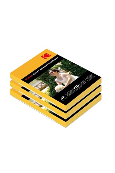 Kodak 10x15 260gr Parlak Fotoğraf Kağıdı 3'lü Set - 300 Adet