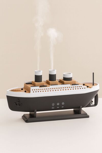 Funny Life Gemi Titanic Görünümlü Işıklı Premium Hava Nemlendirici Ultrasonik Ortam Oda Nemlendirici