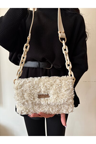 Nillys Women's Panda Rope Canvas Box Lined Knitted Shoulder Bag (21X16)