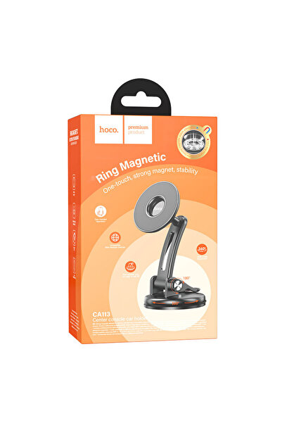 Hoco Suport Auto (CA113), Magnetic, Bord de montaj, MultiAngle, Negru