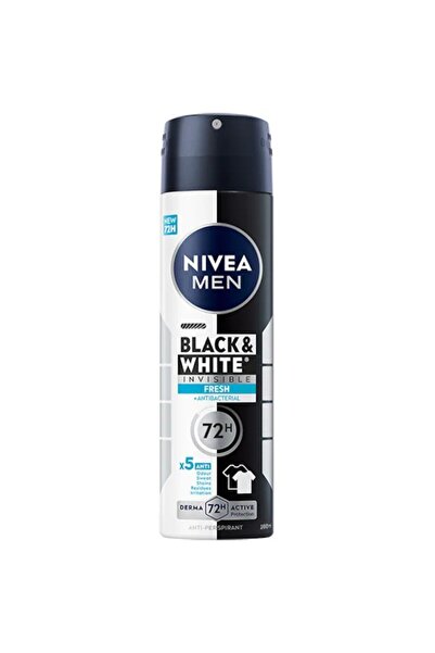 Nivea Men Deodorant spray invizibil Black & White Fresh, 200 ml