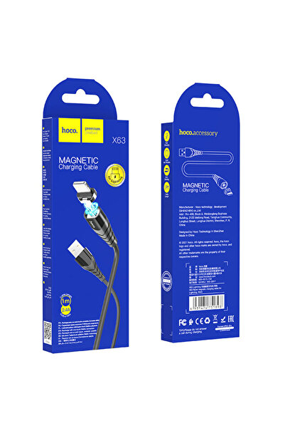 Hoco Cablu Date si Incarcare (X63), USB-A la Lightning, 18W, 2.4A, 1m, Black