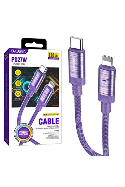 KAKUSİGA Cablu de date și încărcare (KSC-972), USB-A la Lightning, 3A, Smart ...