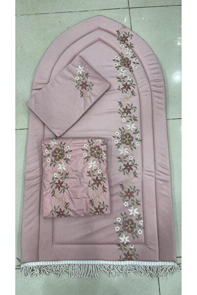 KS 3-piece set: Plain foam prayer mat (2 cm), prayer shawls (with zipper or pull tab)