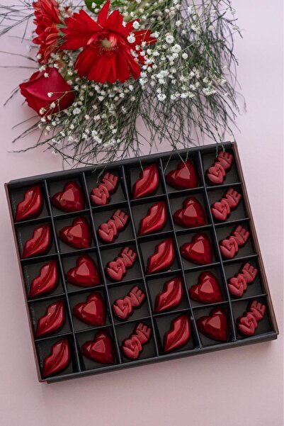 30 lu Aşk Çikolata Bonbon Kutusu