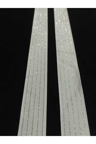 ULUPAMİR شريط مخطط أبيض سادة لامع