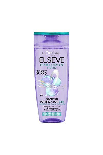 ELSEVE Set of 3 x Elseve Purifying Shampoo, Hyaluron Pure, 250 ml
