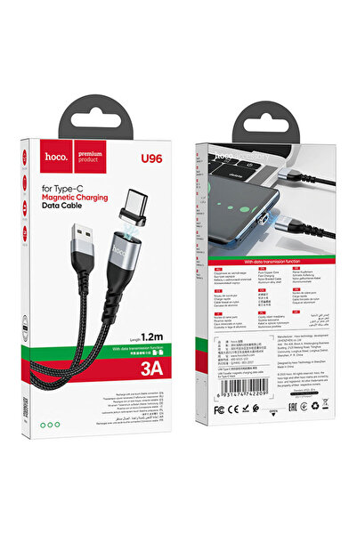 Hoco Cablu Date si Incarcare (U96), USB-A la USB-C, 18W, 2.4A, 1m, Black