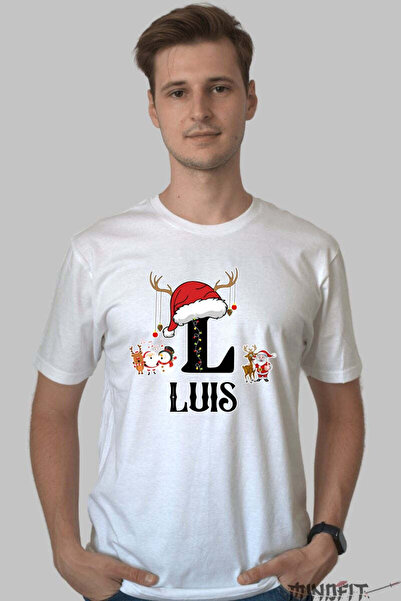 GILDAN Tricou Craciun Luis Litera L Cu Reni Si Mosul Barbat
