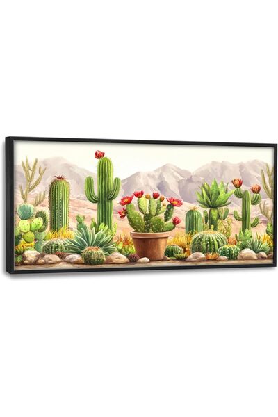 ALAYRA International لوحة فنية جدارية قماشية جميلة بإطار خارجي مقاس 50×100 سم...