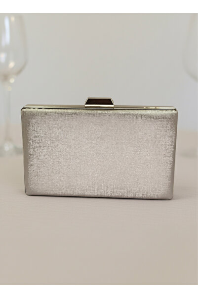 Biçanta Gold Gold Dore Color Matte Anti-Scratch Leather Pearl Wedding Engagement Graduation