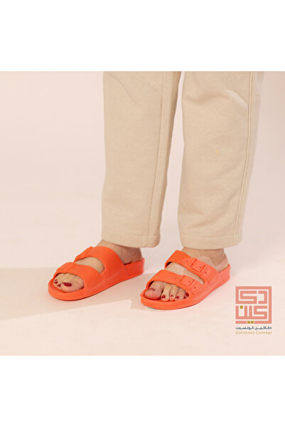 Dakakeen Concept Dakakeen Alkhair Rio Women’s Coral Shiny Slippers – Lightweight & Anti-Slip – Size 36