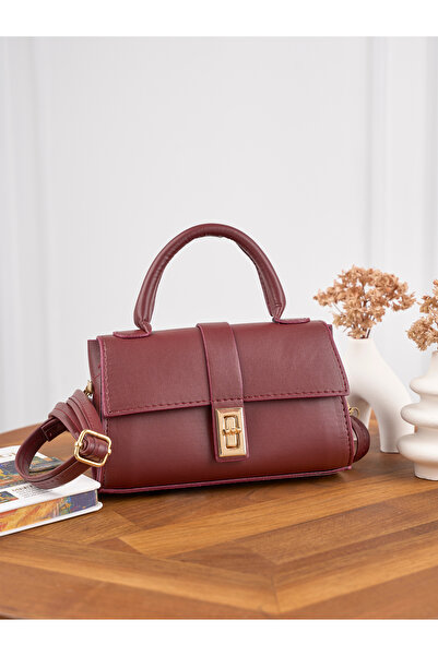 Rivina Women's Mini Lock Detailed Crossbody Hand and Shoulder Bag