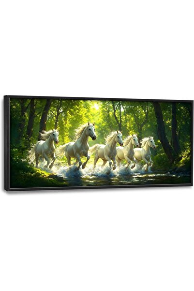 ALAYRA International لوحة فنية جدارية قماشية جميلة بإطار خارجي مقاس 60×120 سم...