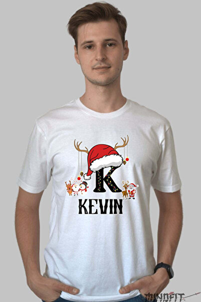 GILDAN Tricou Craciun Kevin Litera K Cu Reni Si Mosul Barbat