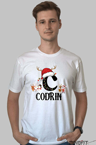 GILDAN Tricou Craciun Codrin Litera C Cu Reni Si Mosul Barbat