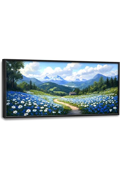 ALAYRA International لوحة فنية جدارية قماشية جميلة بإطار خارجي مقاس 60×120 سم...