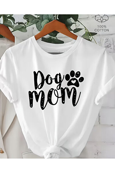 CACTUS COLLECTION Dog Mom T-Shirt Print