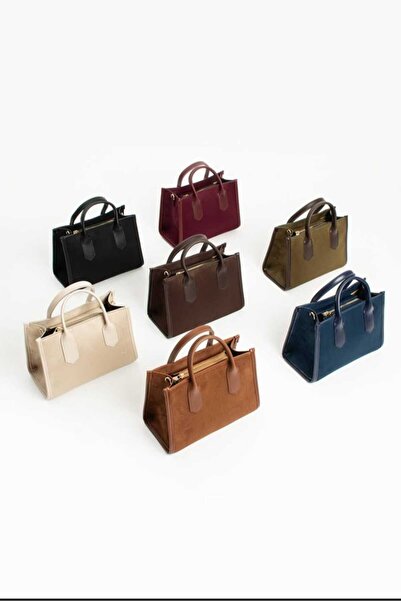 ÖZÜM TAKI Women's Set Handbag and Shoulder Bag Burgundy