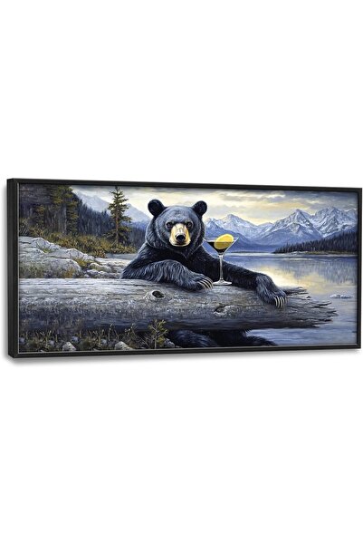 ALAYRA International لوحة فنية جدارية قماشية جميلة بإطار خارجي مقاس 50×100 سم...