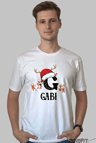 GILDAN Tricou Craciun Gabi Litera G Cu Reni Si Mosul Barbat