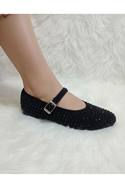 VARLIK AYAKKABI حذاء باليه مرصع بالأحجار المستوردة للموسم الجديد