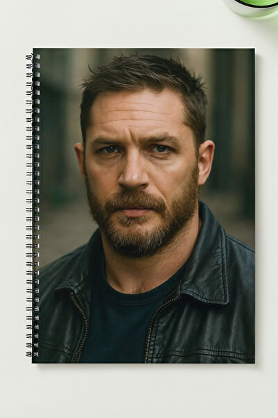 BLACKONECLASS TOM HARDY A5 Metal Spiralli Çizgisiz kalın bristol Kapak TOM HA...