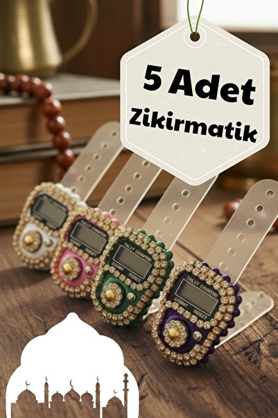 Dantelux 5 Adet Süslü Zikirmatik - Bohça İçin Ve Hac & Umre Hedieysi