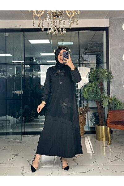 Zümra Tesettür Moda Pınar Elbise Siyah