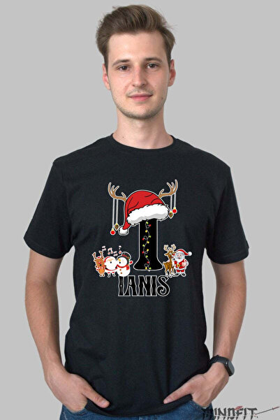GILDAN Tricou Craciun Ianis Litera I Cu Mosul Si Renii Barbat