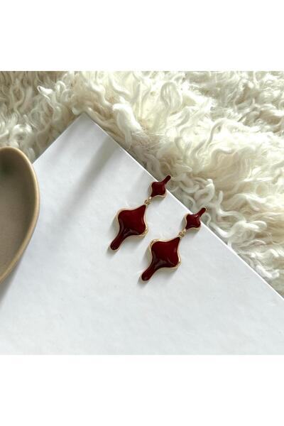 Alice İsstanbul Burgundy Nomi Earrings