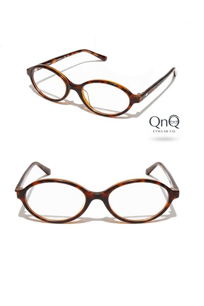 QnQ Elliptical Brown Blue Light Protection Glasses |   Sunglasses