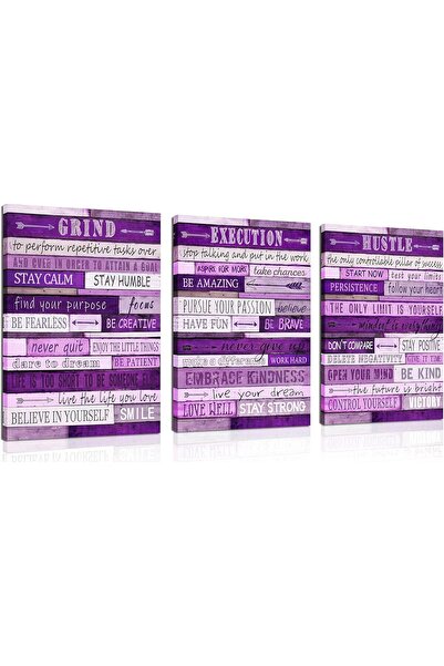 ALAYRA International لوحة فنية جدارية من القماش الملهم باللون الأرجواني - ديك...