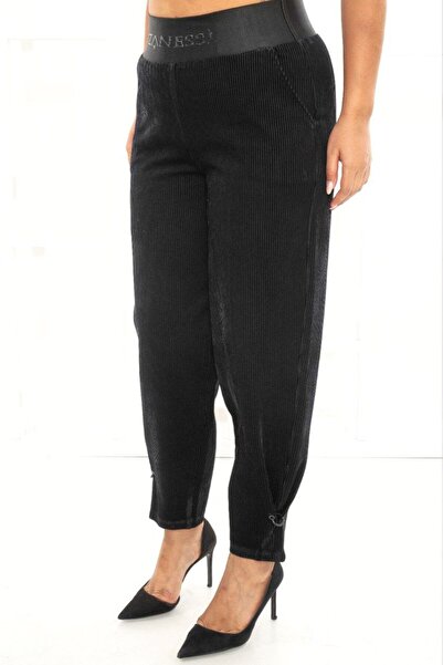 ZANESSI Plus Size Corded Fabric Velvet Mom Elastic High Waist Women's Trouser...