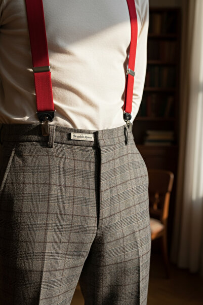 CROATE Kirmizi Askılı Tokalı Kemer