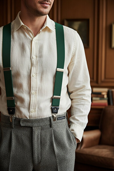 CROATE Yeşil Askılı Tokalı Kemer