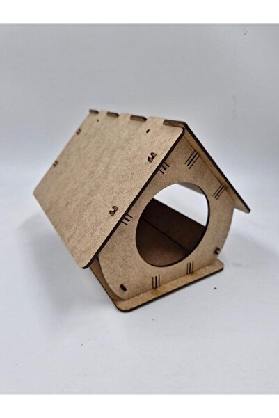 Mu Art Ahşap Ahşap Kuş Yuvası Evi Boyanabilir (Etkkinlik İçin) 20 Cm X 15 Cm ...