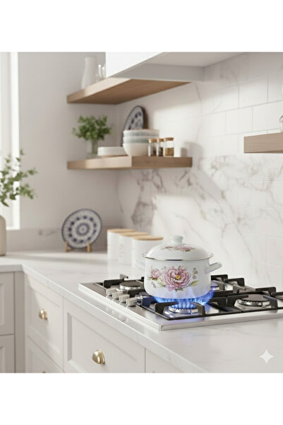 Generic A set of cookware decorated with elegant designs in several sizes