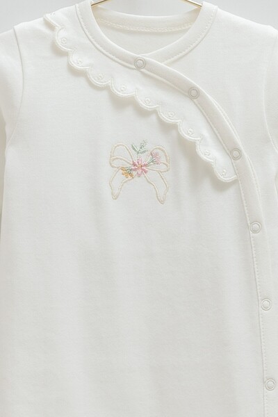 Caramell 100% Cotton Baby Girl Romper with Side Snaps – 0-9 Months